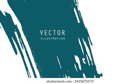 Abstract ink brush banners with grunge effect. Japanese style. Vector illustration