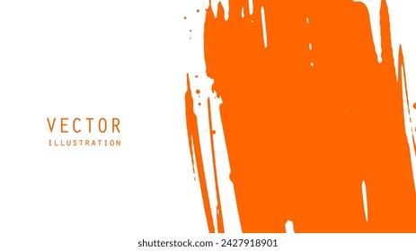 Abstract ink brush banners with grunge effect. Japanese style. Vector illustration