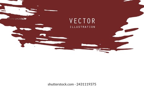 Abstract ink brush banners with grunge effect. Japanese style. Vector illustration