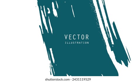 Abstract ink brush banners with grunge effect. Japanese style. Vector illustration