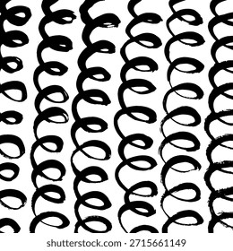 Abstract ink brush stroke background. Modern artistic texture created with expressive black brush strokes on white background. Minimalist vector illustration perfect for posters, branding, packaging