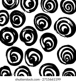 Abstract ink brush stroke background. Modern artistic texture created with expressive black brush strokes on white background. Minimalist vector illustration perfect for posters, branding, packaging