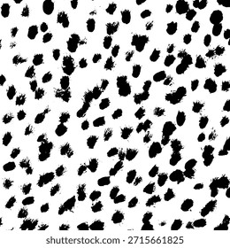 Abstract ink brush stroke background. Modern artistic texture created with expressive black brush strokes on white background. Minimalist vector illustration perfect for posters, branding, packaging