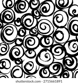 Abstract ink brush stroke background. Modern artistic texture created with expressive black brush strokes on white background. Minimalist vector illustration perfect for posters, branding, packaging