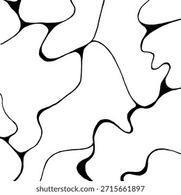 Fondo de trazo de pincel de tinta Abstractas. Textura artística moderna creada con pinceladas negras expresivas sobre fondo blanco. Ilustración vectorial minimalista perfecta para carteles, branding, packaging
