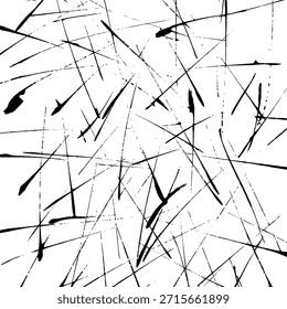 Abstract ink brush stroke background. Modern artistic texture created with expressive black brush strokes on white background. Minimalist vector illustration perfect for posters, branding, packaging
