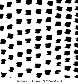 Abstract ink brush stroke background. Modern artistic texture created with expressive black brush strokes on white background. Minimalist vector illustration perfect for posters, branding, packaging