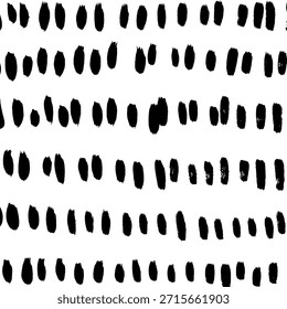 Abstract ink brush stroke background. Modern artistic texture created with expressive black brush strokes on white background. Minimalist vector illustration perfect for posters, branding, packaging