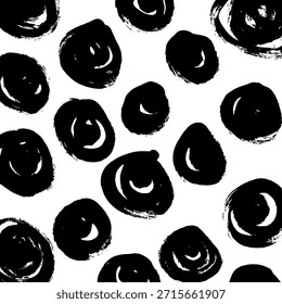 Abstract ink brush stroke background. Modern artistic texture created with expressive black brush strokes on white background. Minimalist vector illustration perfect for posters, branding, packaging