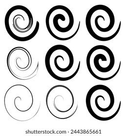 Abstract Ink Brush Strokes Collection: Vector Set