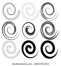 Abstract Ink Brush Strokes Collection: Vector Set