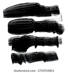 Juego de pinceladas de tinta Abstractas