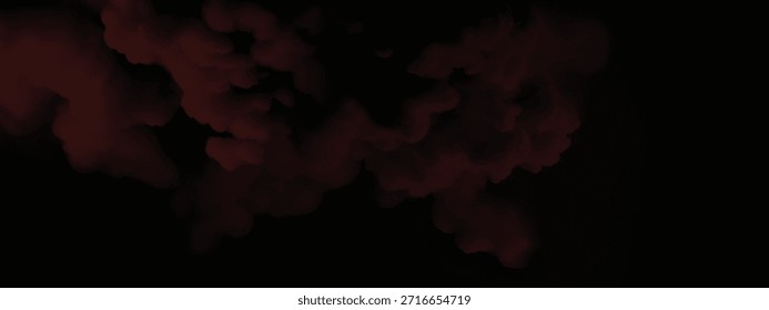 Nubes de tinta Abstractas que crean un efecto atmosférico cinematográfico