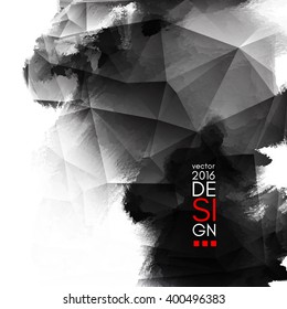 Abstract Ink Decoration. Splatter Border Design. Ink Splatter Decoration. Abstract Ink Border. Splatter Decoration Design. Vector Illustration.