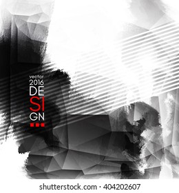 Abstract Ink Decoration. Splatter Border Design. Ink Splatter Decoration. Abstract Ink Border. Splatter Decoration Design. Vector Illustration.