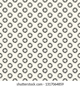 Abstract Ink Drawn Dots. Seamless Pattern.