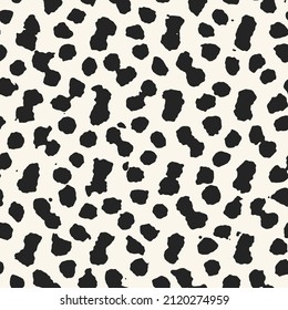 Abstract Ink Drawn Spotty Pattern