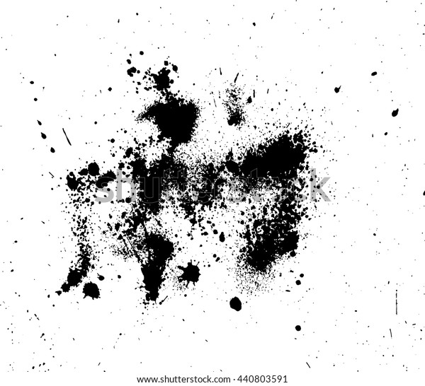 Abstract Ink Drops Background Black White Stock Vector (Royalty Free ...