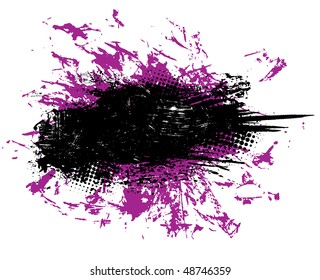 abstract ink drops-splash. vector illustration