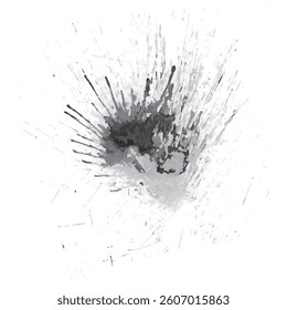 Abstract ink explosion with dark energy