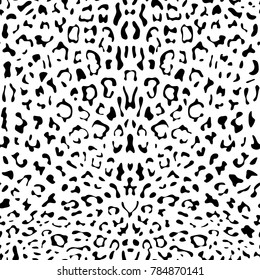Abstract Ink Leopard Seamless Pattern
