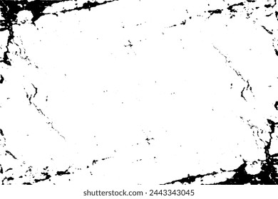 Abstract Ink marbling textures. Grunge background of black and white of cracks, chips, dot. Dirty monochrome pattern