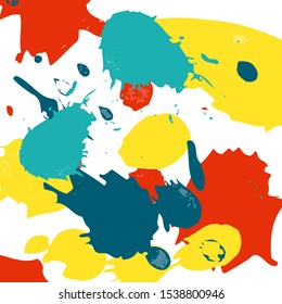 Abstract Ink or Paint Splatter Fun Background