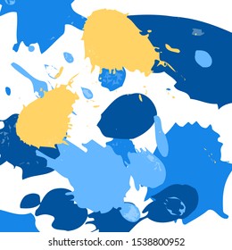 Abstract Ink or Paint Splatter Fun Background