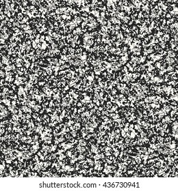 Abstract ink shapes and strokes noisy textured background. Seamless pattern.