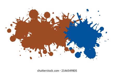 Resumen de salpicadura de tinta Fondo en diferentes colores Vector