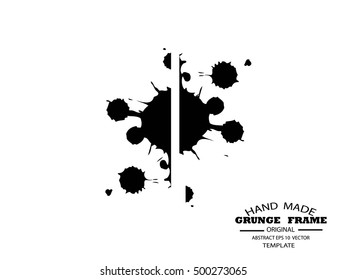 Abstract Ink splash background, grunge vector design template - paint brush