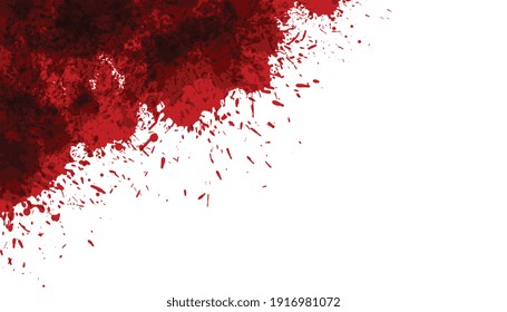 Abstract Ink Splatter Or Blood Stain Background