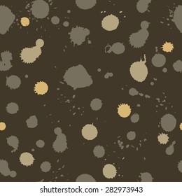 Abstract ink spots - vector seamless pattern