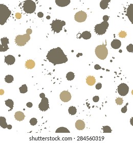 Abstract ink spots - vector seamless pattern