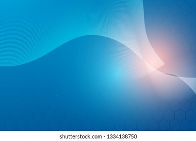 abstract innovation concept blue design background - Vector