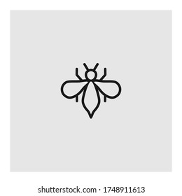 abstract insect logo free vector