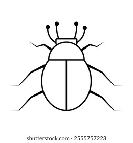 
Abstract insect vector art illustration.