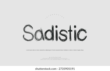An abstract, intense illustration using sharp, angular elements and dark colors to visually represent sadism and malice.