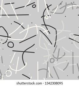Abstract interesting pattern with chaotic hand drawn lines.