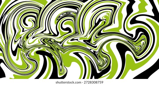 Interior abstrato do futuro em um estilo minimalista com escultura verde. Vista noturna . Formação arquitetônica. Ilustração e renderização 3D