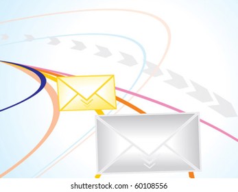 abstract internet concept with mail  icon
