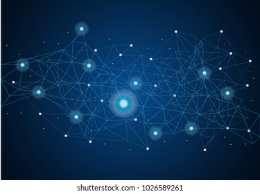 abstract internet connection network technology graphic design. concept background