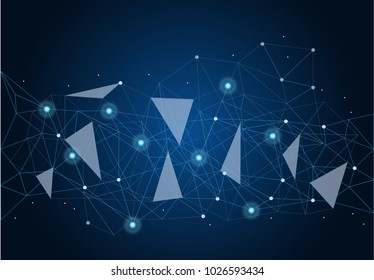 abstract internet connection network technology graphic design. concept background