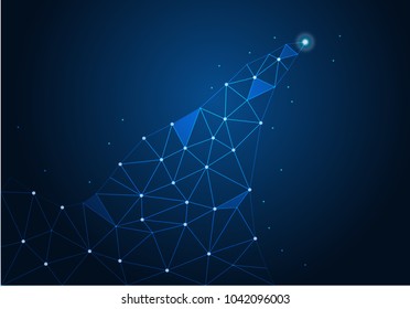 abstract internet connection network technology graphic design. concept background