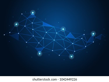 abstract internet connection network technology graphic design. concept background