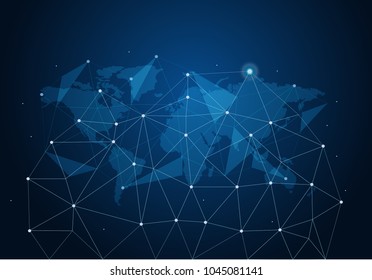 abstract internet connection network technology graphic design. concept background