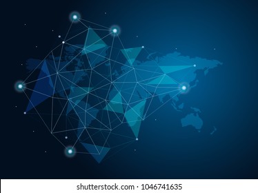 abstract internet connection network technology graphic design. concept background