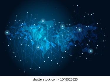 abstract internet connection network technology graphic design. concept background