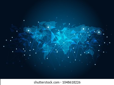 abstract internet connection network technology graphic design. concept background