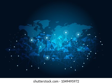 abstract internet connection network technology graphic design. concept background